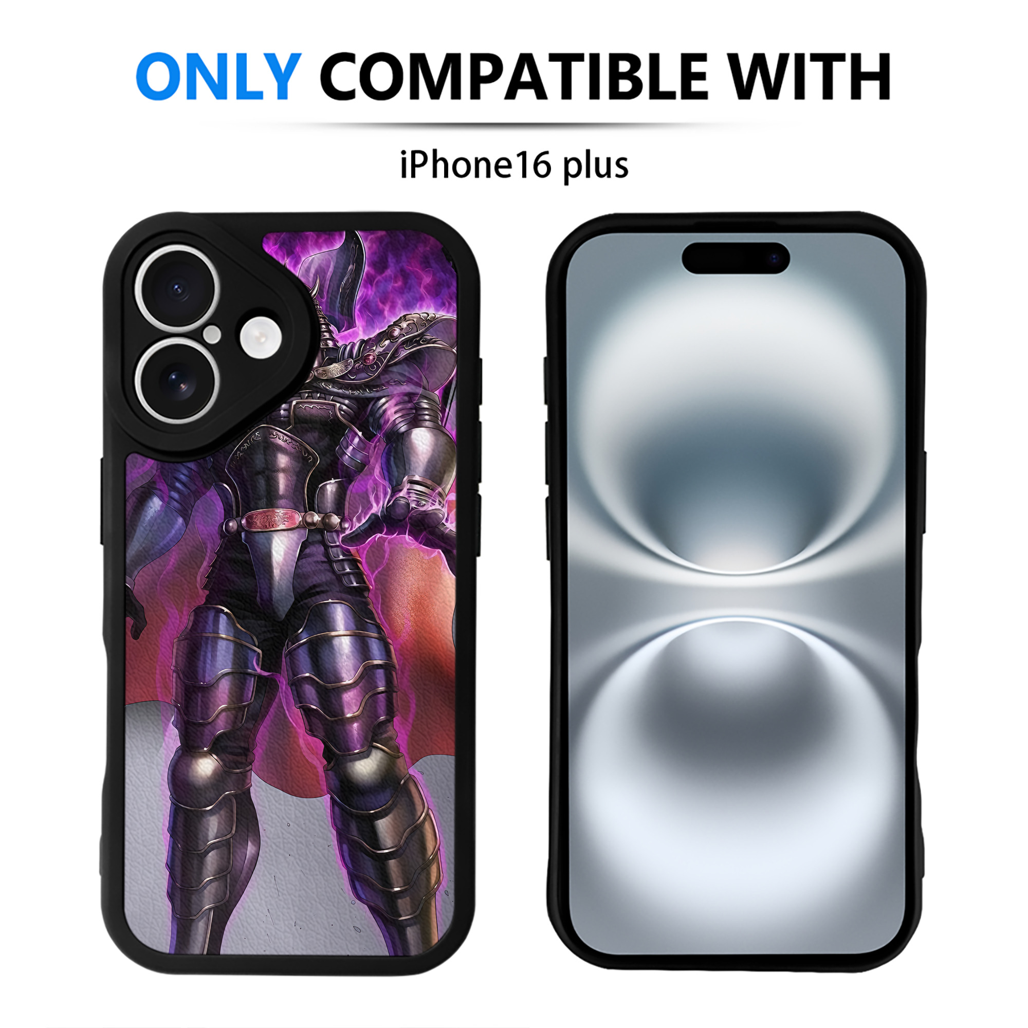 （画像用） 北斗の拳 Fist of the North Star 【iPhone 16シリーズ対応】シリコンスマホケース（レザー調） 材質：シリコン